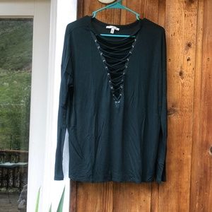 Express Cross Front Long Sleeve